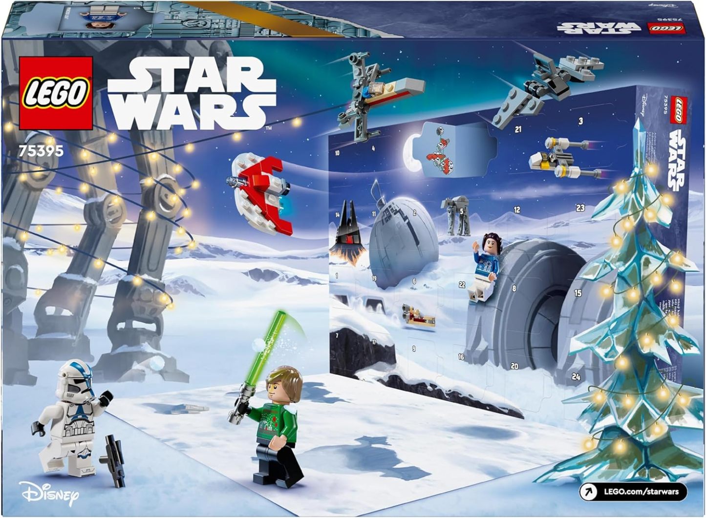 LEGO Star Wars Advent Calendar 2024 for Kids, 18 Collectible Mini Build Toys