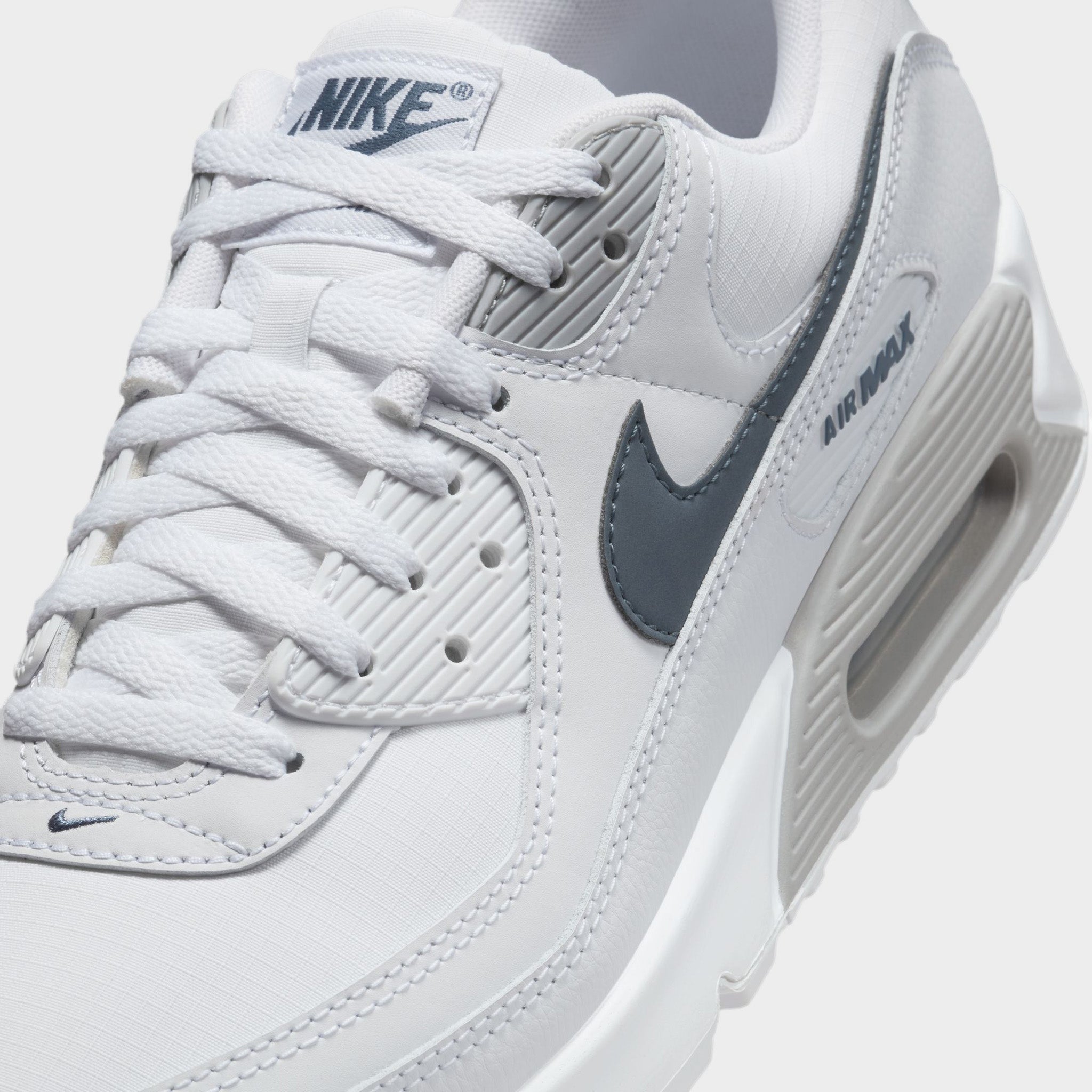 Nittgke Air Max 90 White / Diffused Blue - Wolf Grey