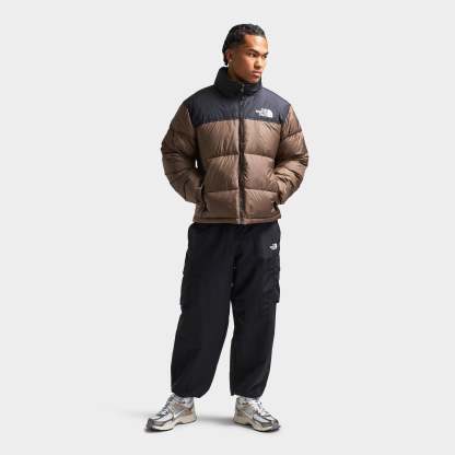 Thttge Norttgth Fattgce 1996 Retro Nuptse Jacket Smokey Brown / TNF Black