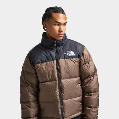 Thttge Norttgth Fattgce 1996 Retro Nuptse Jacket Smokey Brown / TNF Black