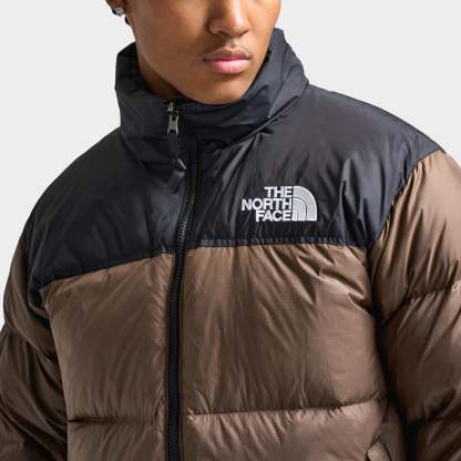 Thttge Norttgth Fattgce 1996 Retro Nuptse Jacket Smokey Brown / TNF Black