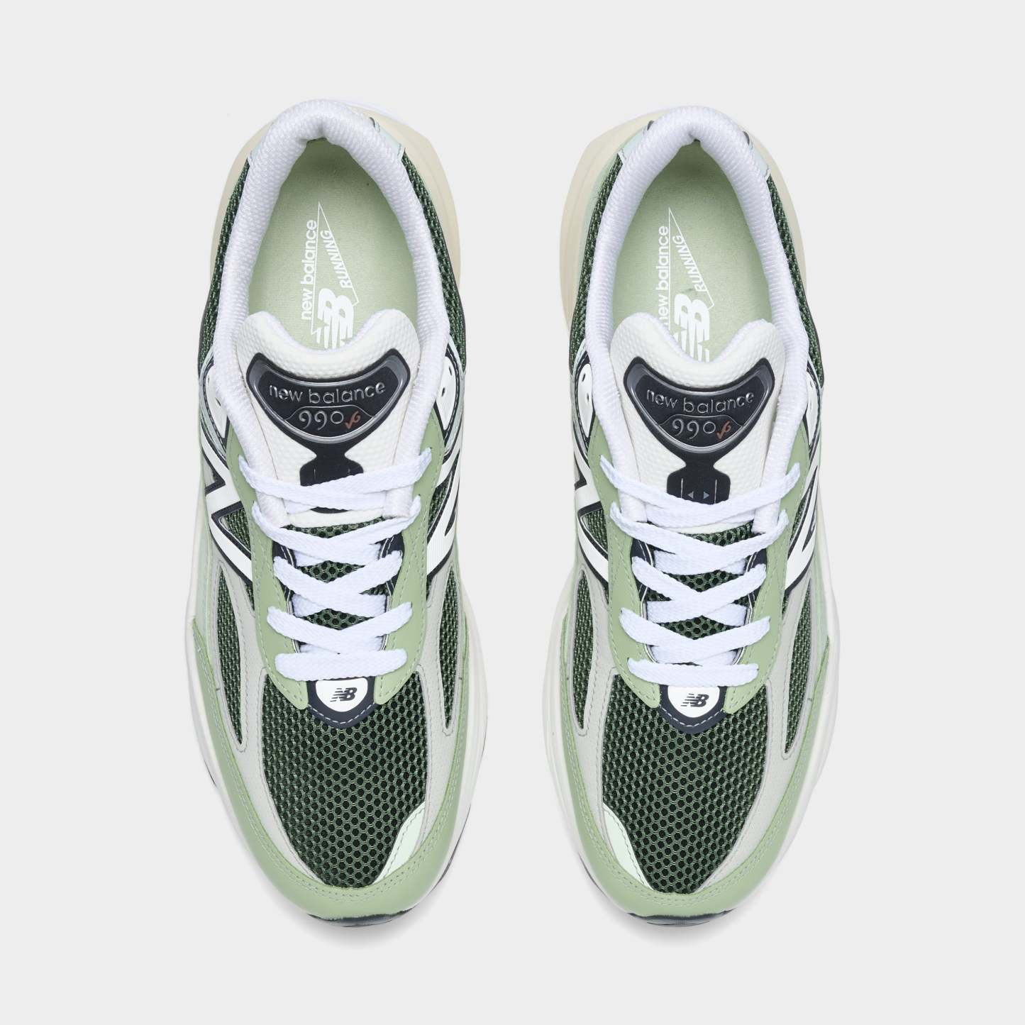 Nettgw Balattgnce 990v6 MADE in USA Avocado / Natural Mint
