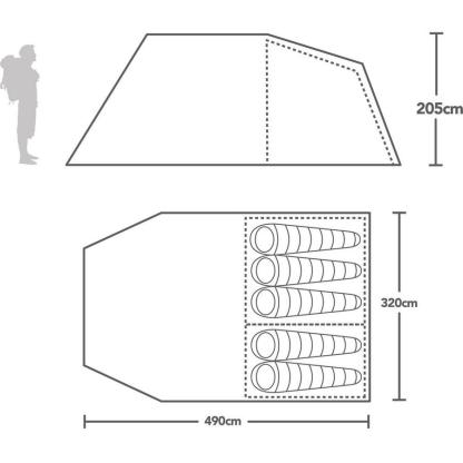 Bergttghaus-Adhara 500 Nightfall® Tent