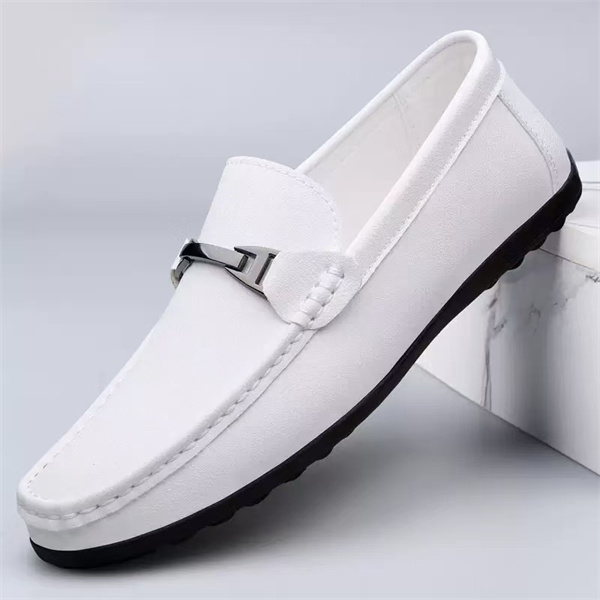 Luxury Horsebit Leather Loafers | Slip-on Business Casual Shoes