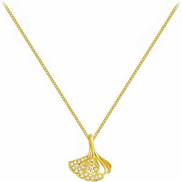 Ginkgo Leaf "Apricot" Necklace for Women, 2026 New Style, High-End Luxury, Niche Accessory, Unique Clavicle Chain
