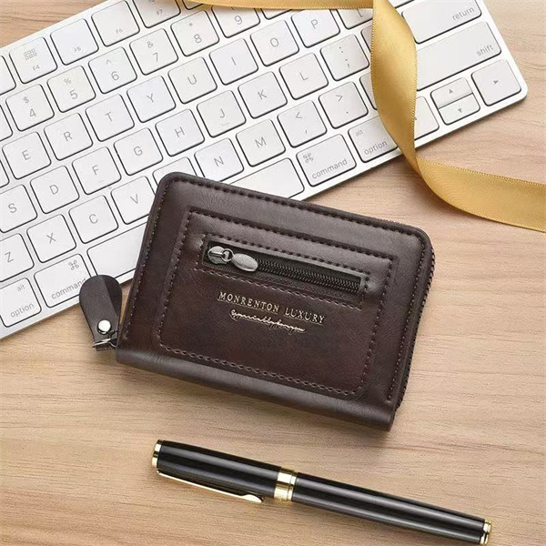 New men's wallet, bank card holder, anti-magnetic accordion design, multi-card slots, large capacity, multi-functional ID card wallet