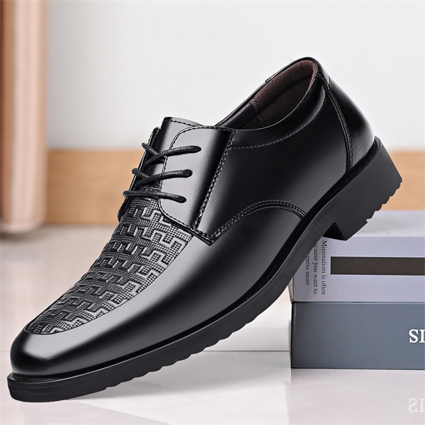 New men's business lace-up leather shoes