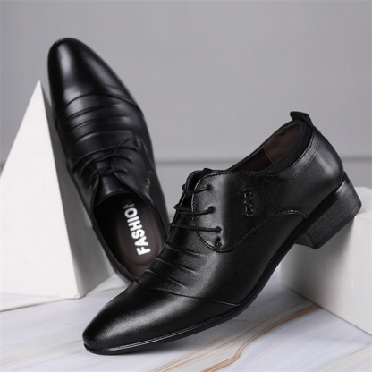 New large-size men's casual business all-match leather shoes