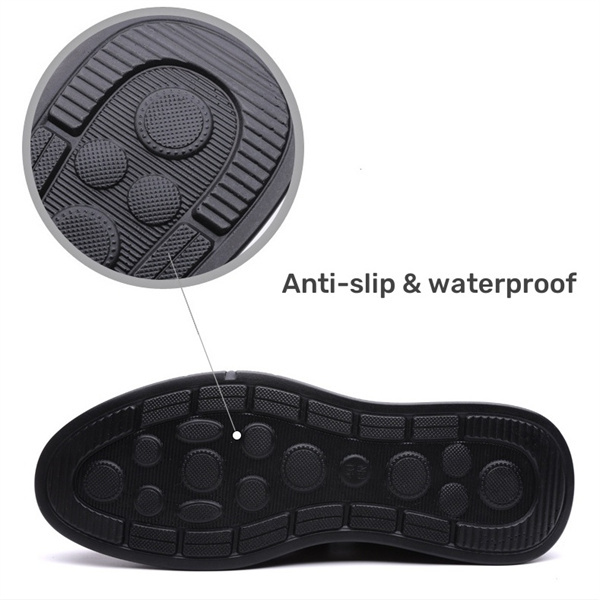 Men's leather non-slip padded slip-on loafers