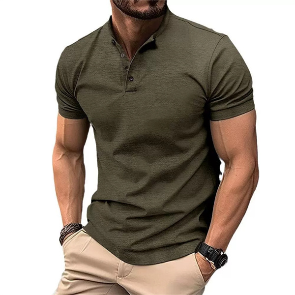 Casual and versatile men's trendy brand Henry T-shirt