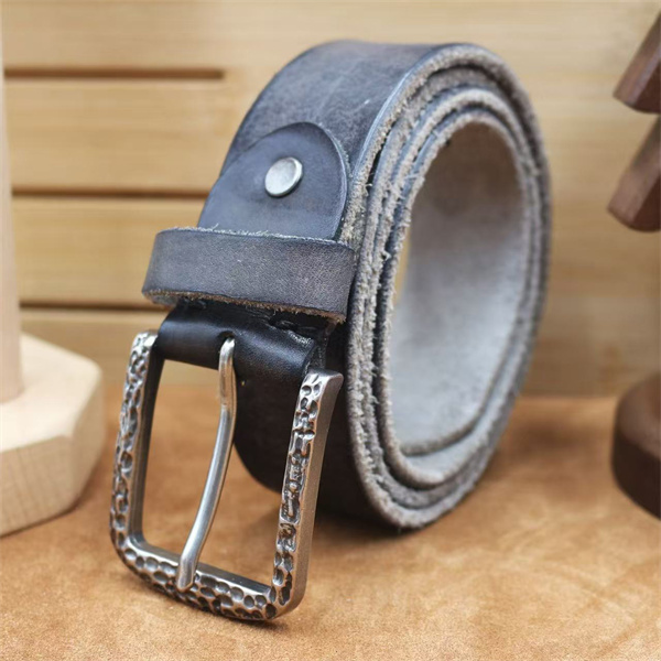 Handcrafted Full Grain Leather Belt | 1.5" Wide Thickened, Men's Belt