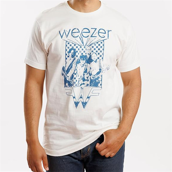Weezer Vintage Distressed Print T-Shirt
