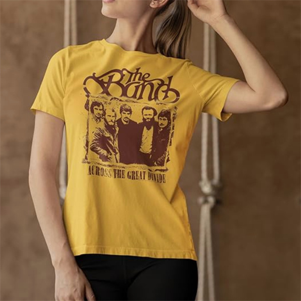 AC/DC High Voltage Retro Mustard Yellow Short-Sleeve