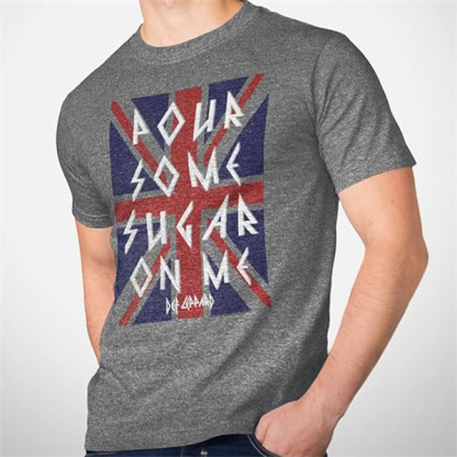 Def Leppard Pour Some Sugar On Me Vintage Distressed T-shirt
