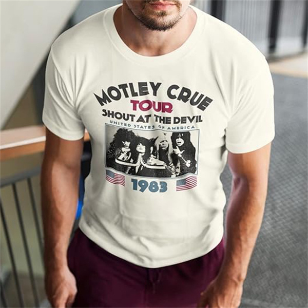 Retro Rock Soul: Motley Crue 1983 Tour Commemorative T-Shirt