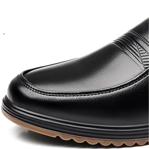 Men's genuine leather non-slip soft insole business loafers