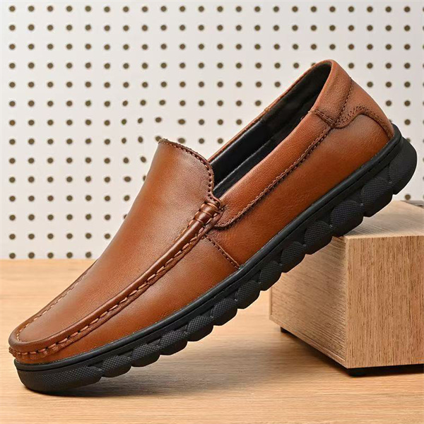 Genuine leather soft-soled dad shoes for middle-aged and elderly men | Slip-on non-slip breathable casual leather shoes