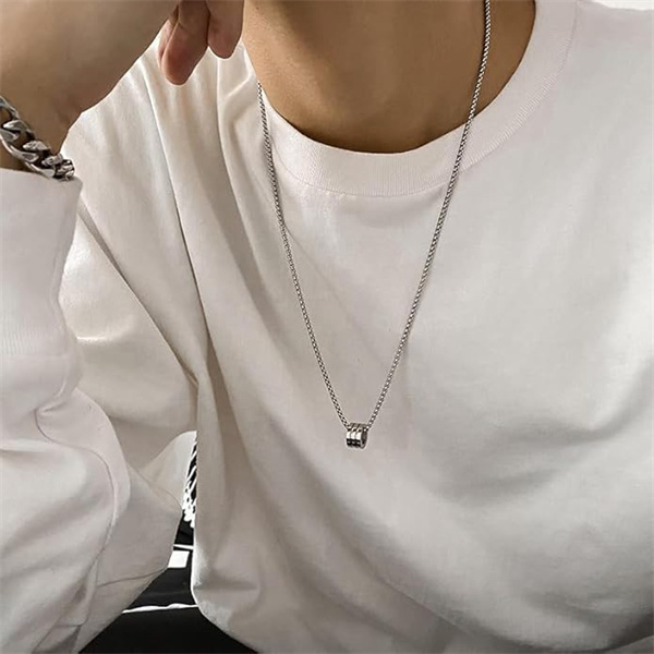 Women's Slim Waist Necklace, Trendy Brand, Versatile Titanium Steel Pendant, Women's Sweater Chain, High-End Women's Chain, Cool Accessory