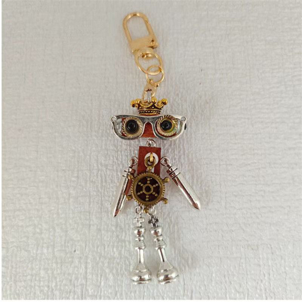 DIY handmade jewelry accessories, steampunk robot gifts, niche backpacks, phone chains, keychains, and custom designs