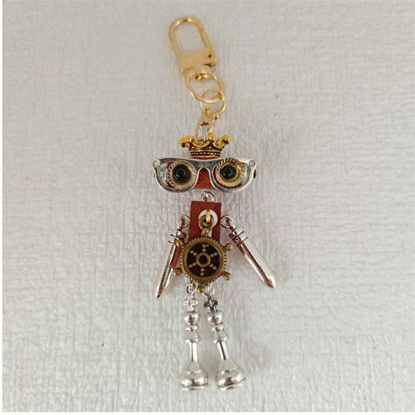 DIY handmade jewelry accessories, steampunk robot gifts, niche backpacks, phone chains, keychains, and custom designs
