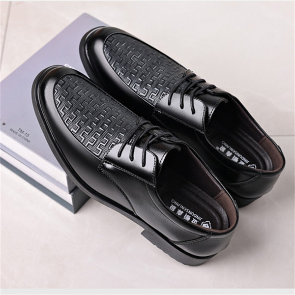 New men's business lace-up leather shoes