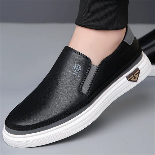 Men's genuine leather soft sole non-slip lightweightcasual loafers