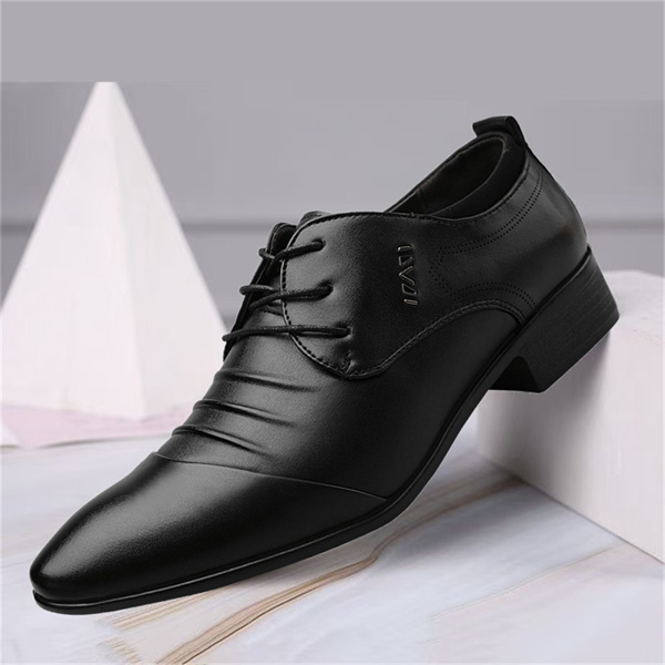 New large-size men's casual business all-match leather shoes