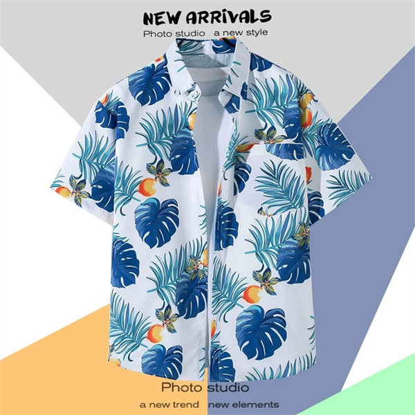 Summer Casual Retro Cardigan Hawaiian Holiday Style Floral Holiday Shirt