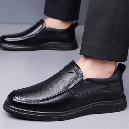 Men's leather non-slip padded slip-on loafers