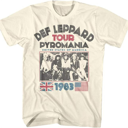 Def Leppard | 1983 Pyromania Tour Vintage Distressed T-shirt