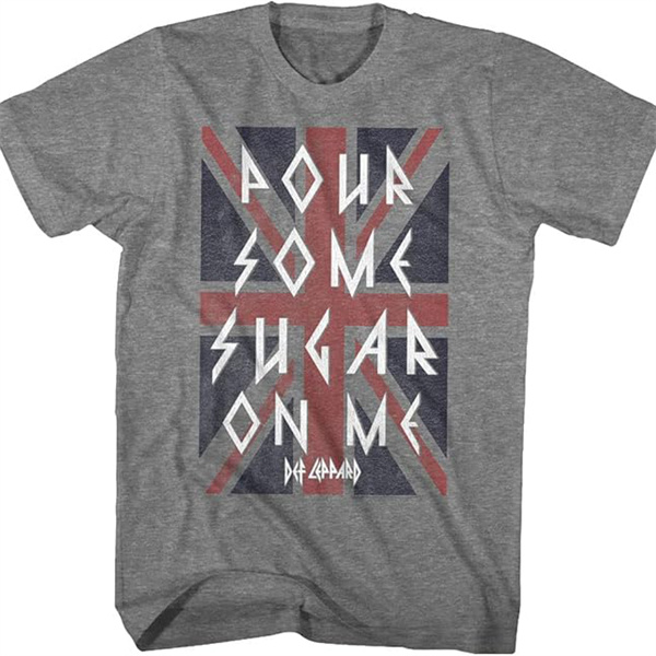 Def Leppard Pour Some Sugar On Me Vintage Distressed T-shirt