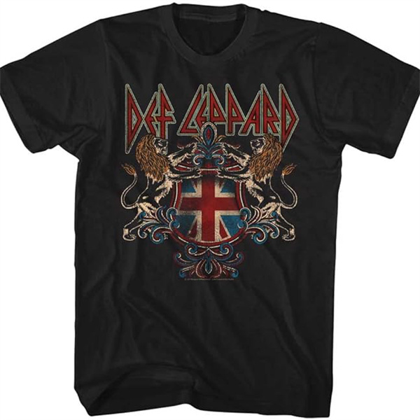Def Leppard Retro Distressed Rock T-Shirt