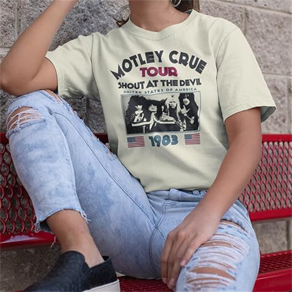 Retro Rock Soul: Motley Crue 1983 Tour Commemorative T-Shirt