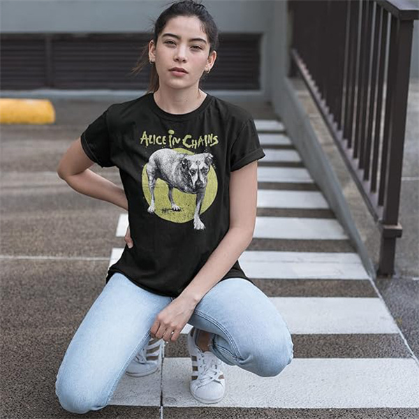 Retro distressed rock 'n' roll T-shirt | Alice in Chains