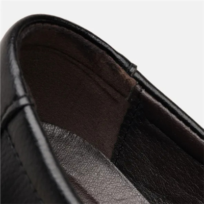 Men's genuine leather non-slip soft insole business loafers