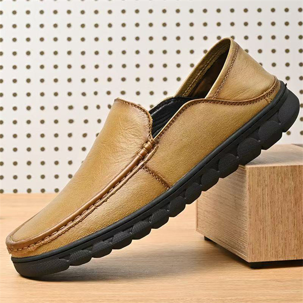 Genuine leather soft-soled dad shoes for middle-aged and elderly men | Slip-on non-slip breathable casual leather shoes