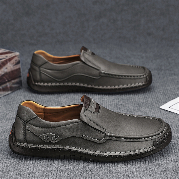 Hand-stitched men's outdoor casual shoes slip-on loafers