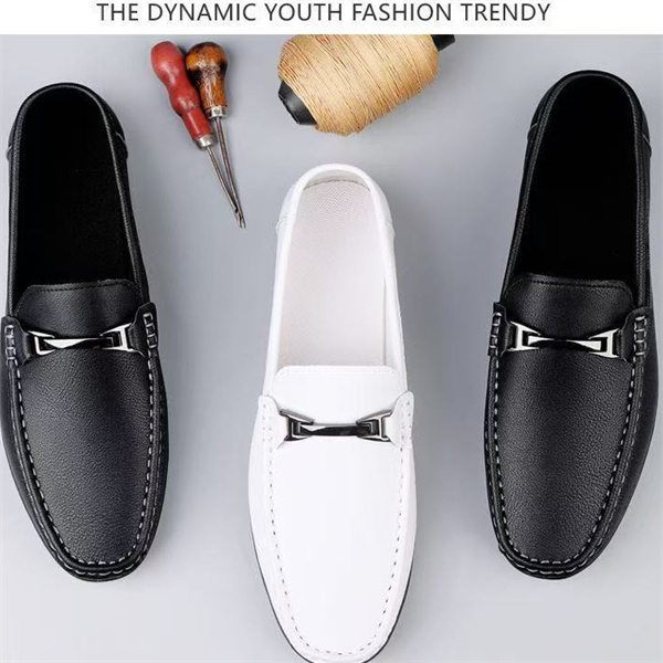 Luxury Horsebit Leather Loafers | Slip-on Business Casual Shoes