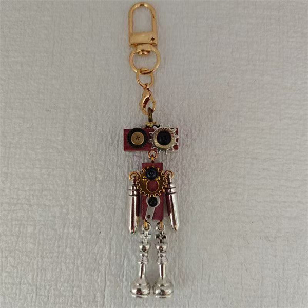DIY handmade jewelry accessories, steampunk robot gifts, niche backpacks, phone chains, keychains, and custom designs