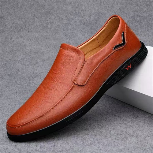 Cowhide men's business casual leather shoes, breathable and comfortable, popular classic dad shoes