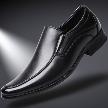 Men's slip-on shoes with small square toe