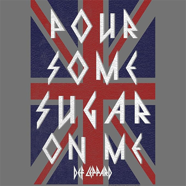 Def Leppard Pour Some Sugar On Me Vintage Distressed T-shirt