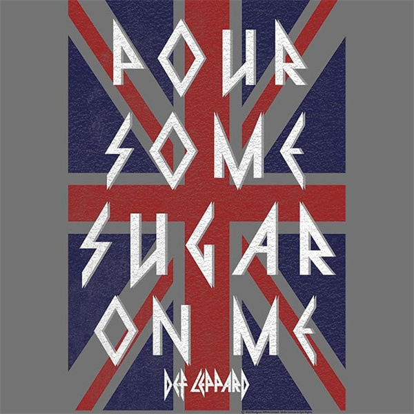 Def Leppard Pour Some Sugar On Me Vintage Distressed T-shirt