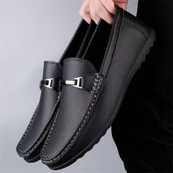 Luxury Horsebit Leather Loafers | Slip-on Business Casual Shoes