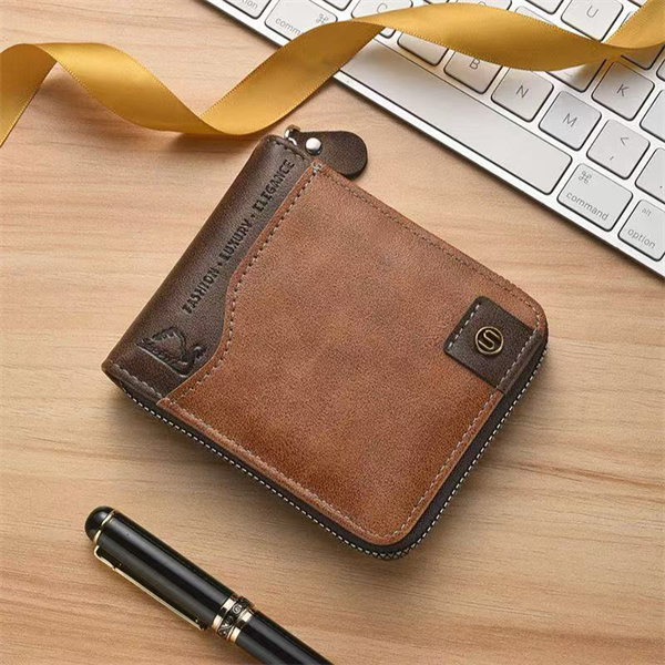 New men's fashionable multi-functional zipper wallet