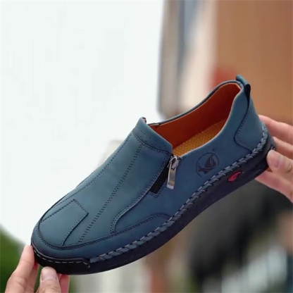 Lace-up men's shoes cowhide spring and summer casual leather shoes men's genuine leather men's outdoor casual shoes