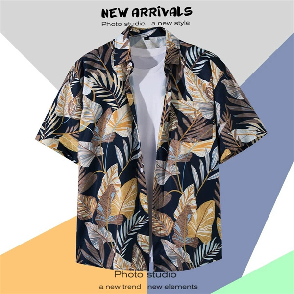 Summer Casual Retro Cardigan Hawaiian Holiday Style Floral Holiday Shirt