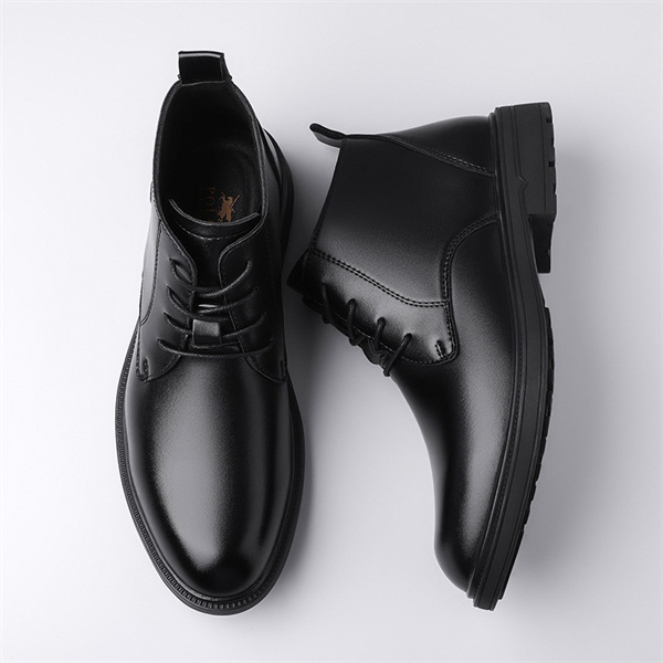 Men's retro wide-lasting cowboy-style trendy long Martin boots