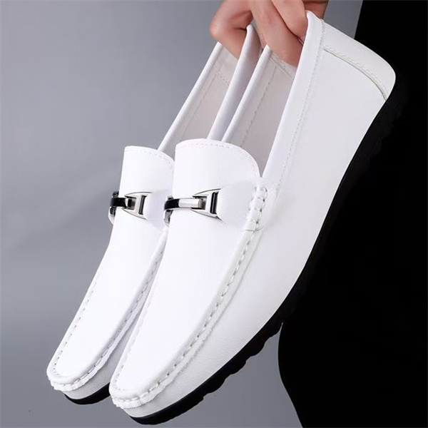 Luxury Horsebit Leather Loafers | Slip-on Business Casual Shoes