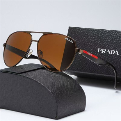 Classic, luxurious, stylish men's polarized sunglasses for driving, outdoor leisure, and travel, with UV protection.